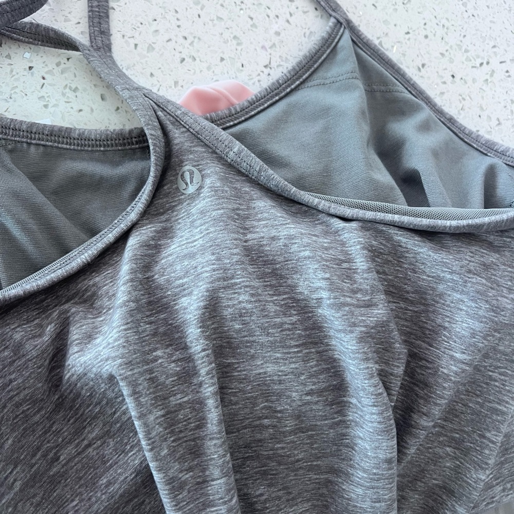 Lululemon Bra Tank Gray Women's Top size 10 - Picture 5 of 5